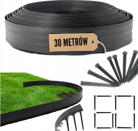 Kerti Gyepszegély Paliszád Magas Rugalmas 30 m 60 Horgony Hdpe