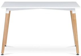 Étkezőasztal 120×80 cm, MDF, Fehér. DT-304 WT