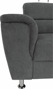 Fotel, szürke szövet, SANTIAGO