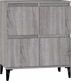 vidaXL szürke sonoma színű szerelt fa tálalószekrény 60 x 35 x 70 cm