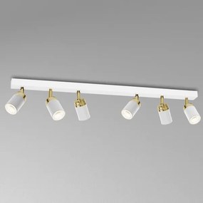 Spotlámpa RENO 6xGU10/60W/230V fehér/arany