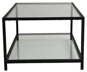 Astra Black dohányzóasztal sötét üveggel