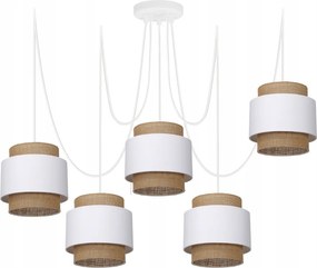 Juta Boho Függőlámpa Spider Kettős Pajzs