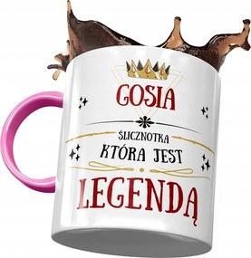 Rózsaszín Bögre Gosi Feleség Barátnő Ajándék Nyomtatott Fotóval