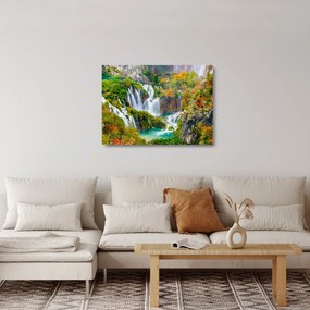Üveg kép - Plitvicei-tavak Nemzeti Park (70x50 cm)