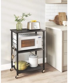 Szervírozó asztalka MARGE fekete