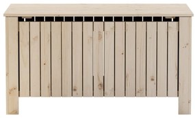 RANA tömör fenyőfa tárolóláda fedéllel 100 x 49 x 54 cm