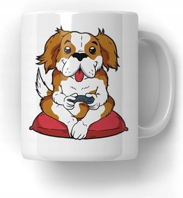 Gamer Kutya Bögre Ajándék Mikulásra