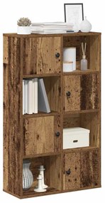 antik fa színű szerelt fa könyvespolc 60x24x101,5 cm