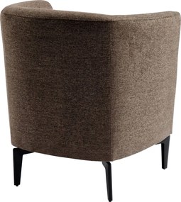 Design fotel, barna/fekete, KAPY