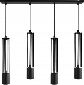 Led Mennyezeti Lámpa Lógó Cső Díszléc Fekete Sziget Asztal Csillár Loft