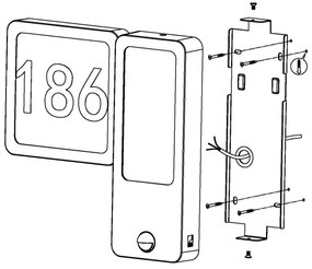 Eglo 97297 - LED Kültéri fali lámpa CHEIRA 2xLED/2,7W + 1xLED/3,6W/230V