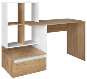 PC asztal Nacio (artisan tölgy + fehér) . 1116421