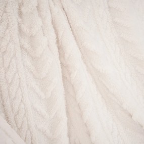 4Home Cozy Knit takaró, krém színű, 150 x 200 cm