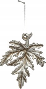 Art-pol Függő gömb levél ezüst 17x13x3 cm