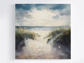 Poszter Tájkép Tengerpart Hullámok Ösvény Séta Kilátás 40x40