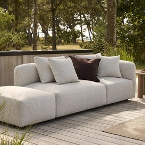 Faro két személyes kerti kanapé ottománnal, jobbos