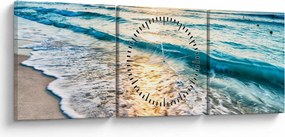 Kép - Tenger (órával) (90x30 cm)