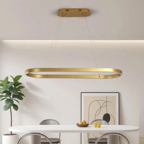 Brilagi - LED zsinóros csillár PONDIE LED/44W/230V 80x30 cm aranyszínű