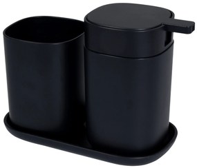 BISK Erga Zelda, álló fogkefe pohár, matt fekete, ERG-08286