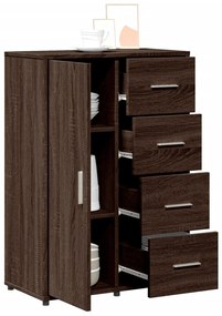 vidaXL barna tölgy színű szerelt fa tálalószekrény 60 x 31 x 84 cm