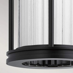 Kichler Barras KL-BARRAS2-M-BK Fali lámpa 1x40W/E27 IP44