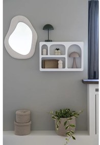 Bryne fali polc, festett fa, fehér 40x13x60 cm