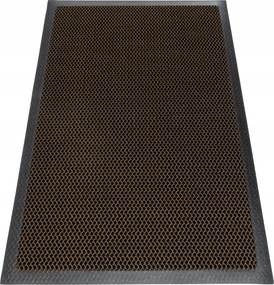 Lábtörlő Cipőajtó Alá 50x80cm Barna 3D Külső Bejárati Háló