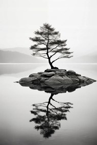Poszter 40x60cm Magányos fa