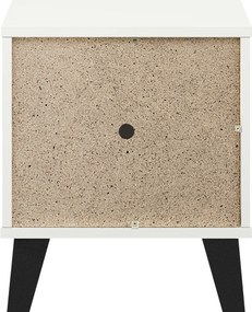 Éjjeliszekrény, fehér, BOGAN NEW 1S