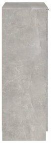 betonszürke szerelt fa cipősszekrény 59 x 35 x 100 cm
