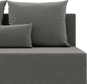 Nobu sarokkanapé, bársony, univerzális oldal, világosszürke