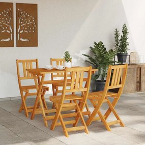 Kerti Szék 4 pcs Barna 36 x 46 x 86cm Tömör akácfa