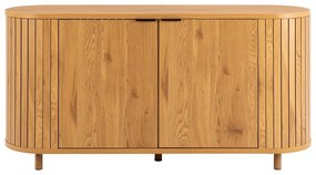 Natúr színű komód tölgyfa dekorral 160x80x45 cm Colima – Actona