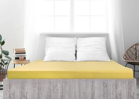 Mako-jersey pamut lepedő LUXORA 180x200 cm világossárga