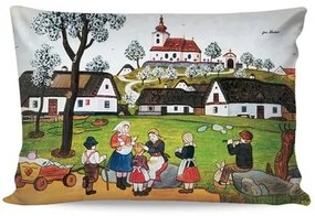 Matějovský Deluxe párnahuzat Josef Lada Tavasz afaluban, 33 x 50 cm