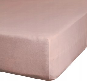 NOVA3 lepedő púderszínű 180x200 +30cm szatén pamut, gumis