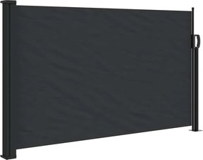 vidaXL fekete behúzható oldalsó napellenző 120 x 600 cm
