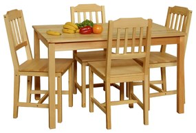 Asztal + 4 szék 8849 lakkozott