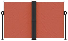 terrakotta behúzható oldalsó napellenző 140 x 1000 cm
