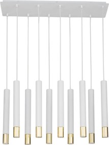 SIGMA LIGHTING 33392 SOPEL Hengeres Függesztett Lámpa Fehér, Arany GU11 IP20
