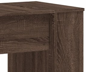 vidaXL barna tölgyszínű szerelt fa íróasztal 140 x 50 x 75 cm