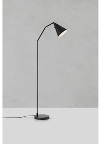 Fekete LED dimmelhető állólámpa fém búrával (magasság 144 cm) Funil – Markslöjd