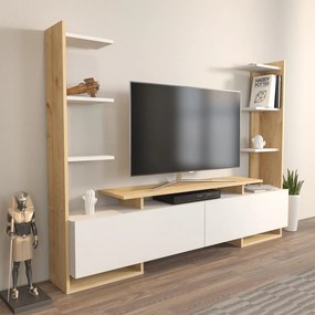 Ava - Oak, White