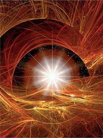 Fotótapéta flizelin Kozmikus energia Absztrakt Univerzum 206x275 +ragasztó