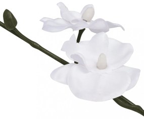 műorchidea virágcseréppel 30 cm fehér