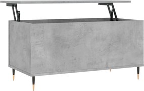 vidaXL betonszürke szerelt fa dohányzóasztal 90x44,5x45 cm