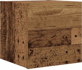 vidaXL antik fa színű falra szerelhető TV-szekrény 30,5 x 30 x 30 cm