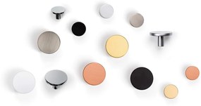 Fogas  Viefe COMO gomb, fém, matt fekete EI