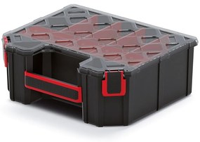 Táskarendező 28,4 x 24,3 x 10,5 cm, kombinált, fekete